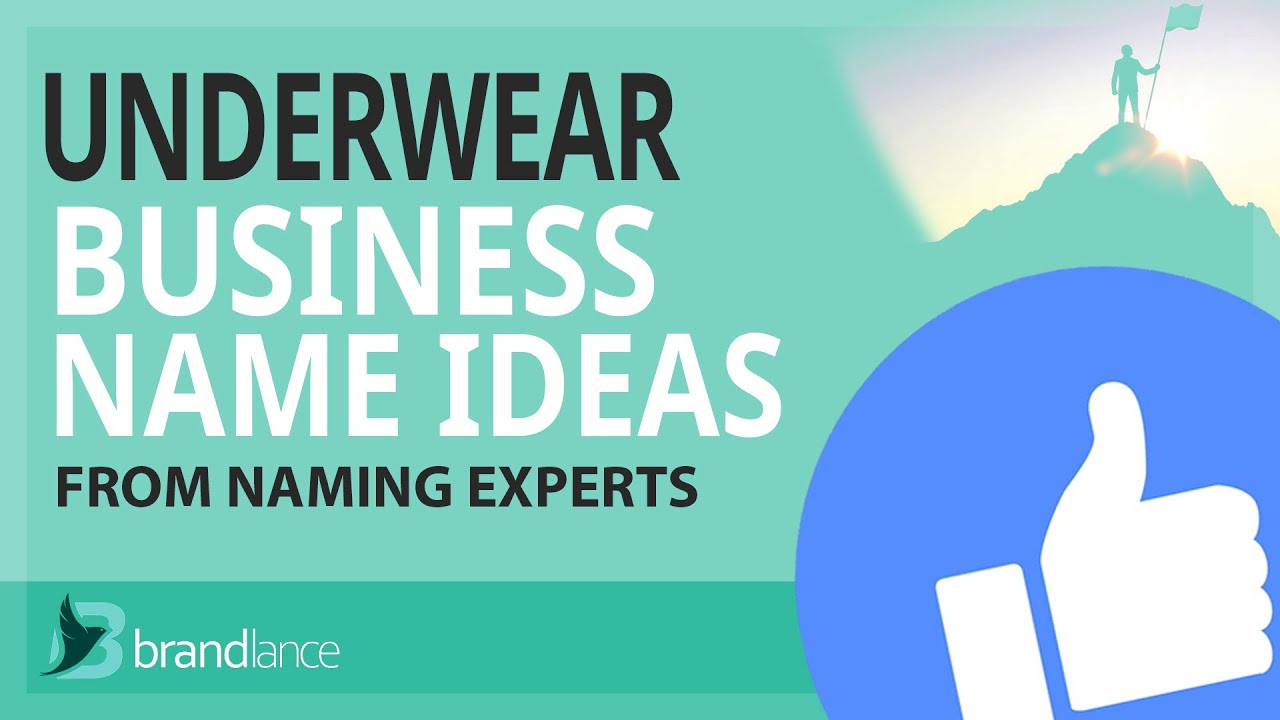 Best Underwear Business Name Ideas Suggestions From Naming Experts Brand Names Generator
