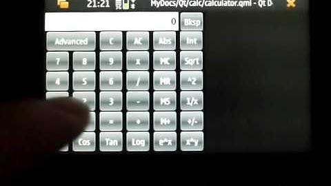 QML Calculator Demo Application