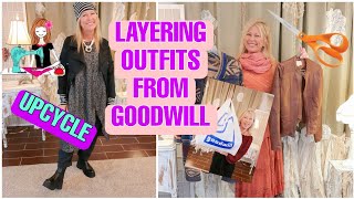 How to Layer & Upcycle Thrift Store Clothes / Sewing Tutorial
