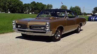 1967 Pontiac GTO Hardtop in Signet Gold & Engine Sounds & Ride on My Car Story with Lou Costabile