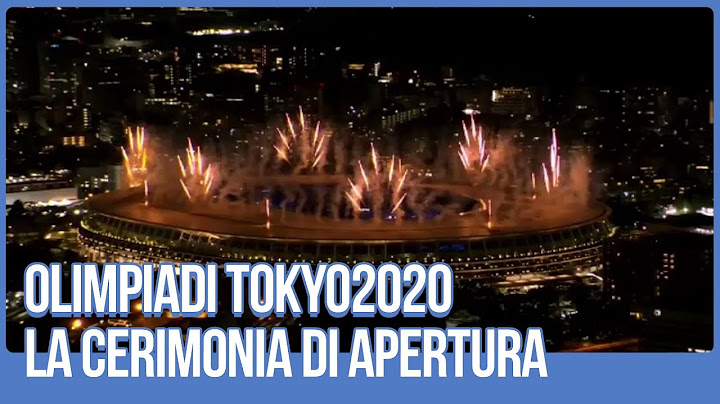 Olimpiadi Tokyo2020, fuochi artificiali per la Cerimonia di apertura