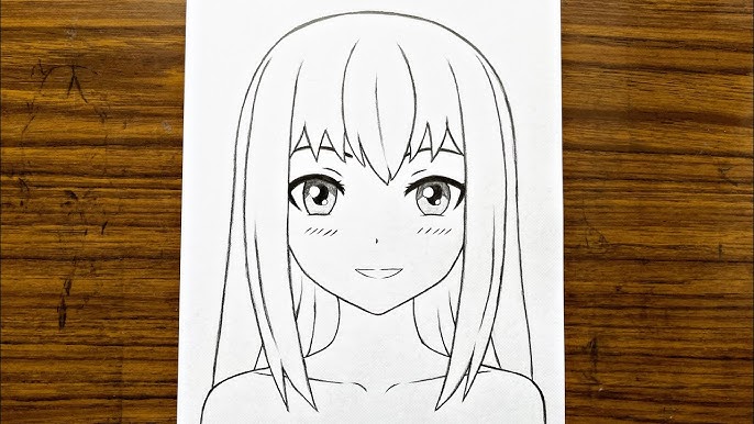 Easy anime drawing  how to draw anime girl easy step-by-step 