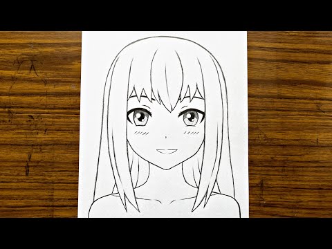 100+ New] Anime Girl Drawing 2023: Cute, Black, Hoodie and Long Hair -  Jadui Kahaniya