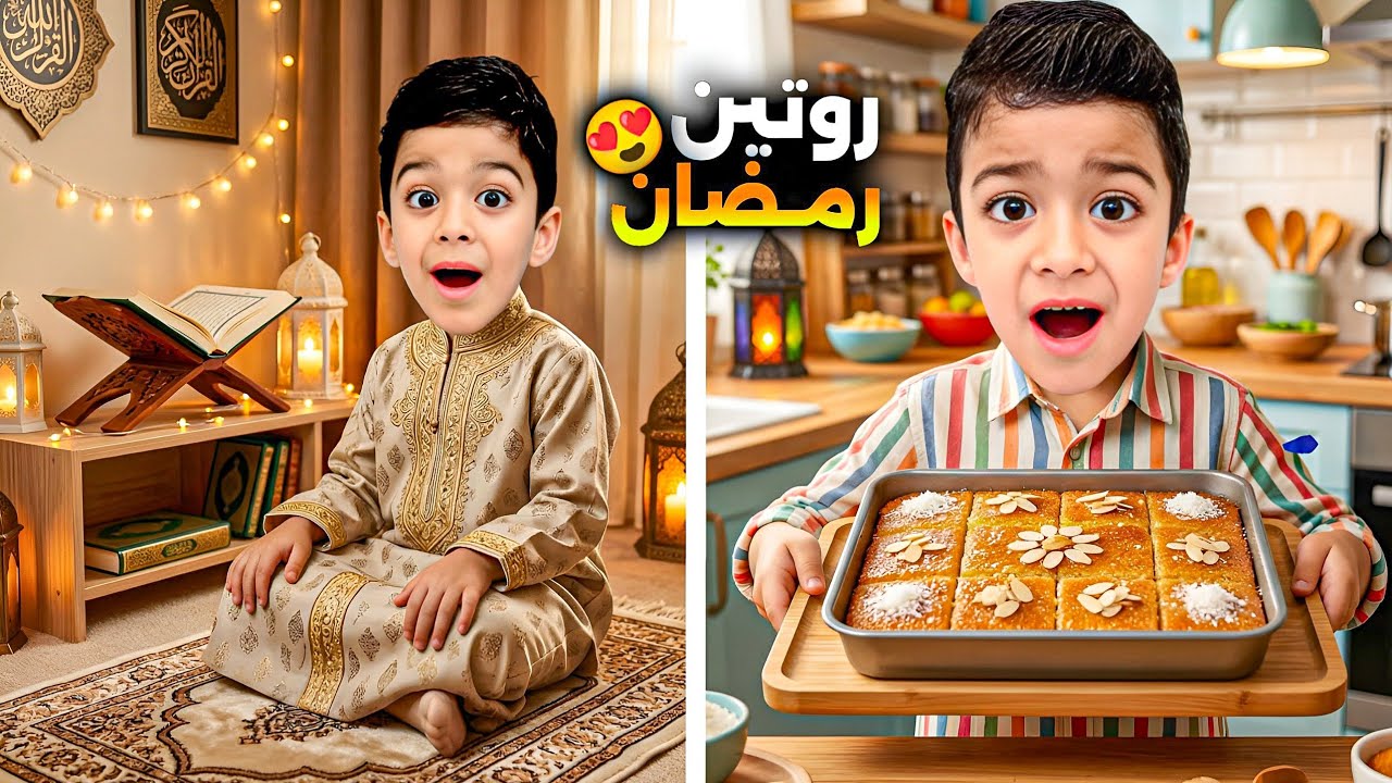 روتين رؤوف برمضان من الصبح للمسا😍(رمضان٢٠٢٦)#زين_وألفت #عالم_رؤوف 