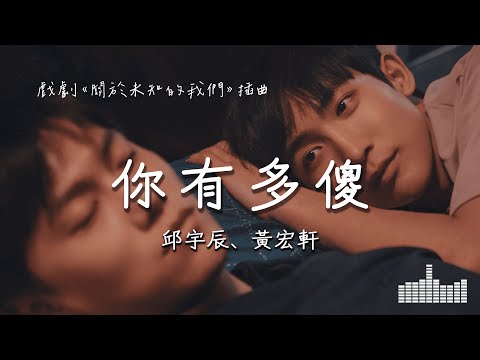 邱宇辰、黃宏軒 | 你有多傻 (戲劇《關於未知的我們》插曲) Official Lyrics Video【高音質 動態歌詞】