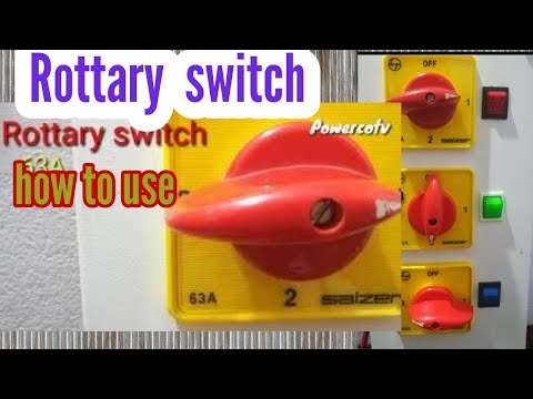 How to use rotary switch (phase  selector )malayalam || 3phase rotary switch