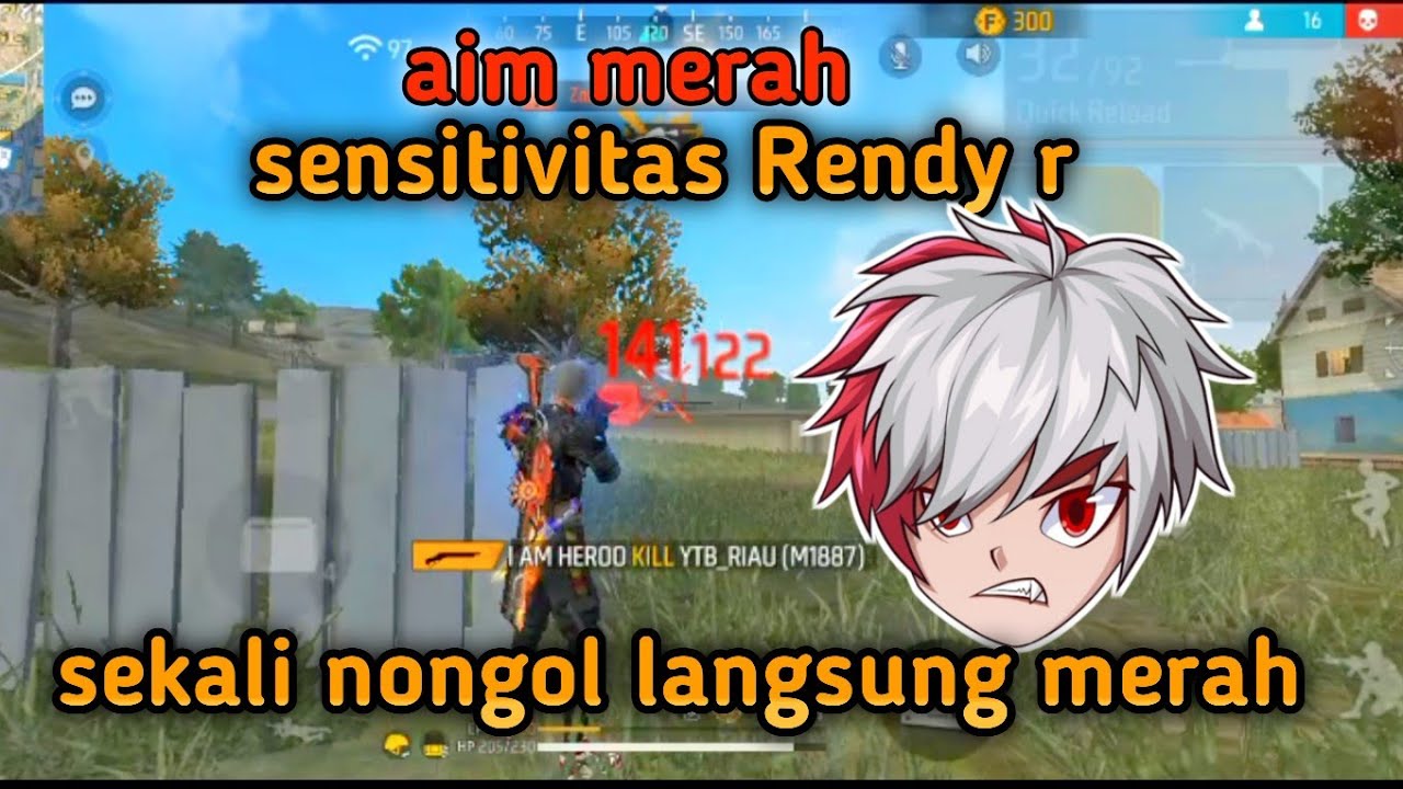 100% HEADSHOT sensitivitas headshot Rendy r 🎯 auto headshot 😱 - YouTube