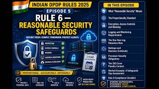 Ep5 — Rule 6: Reasonable Security Safeguards Explained | DPDP Rules 2025 Series