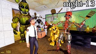 ANIMATRONICS SCARE THE SECURITY GUARD FNAF 3 COOP Garry's Mod