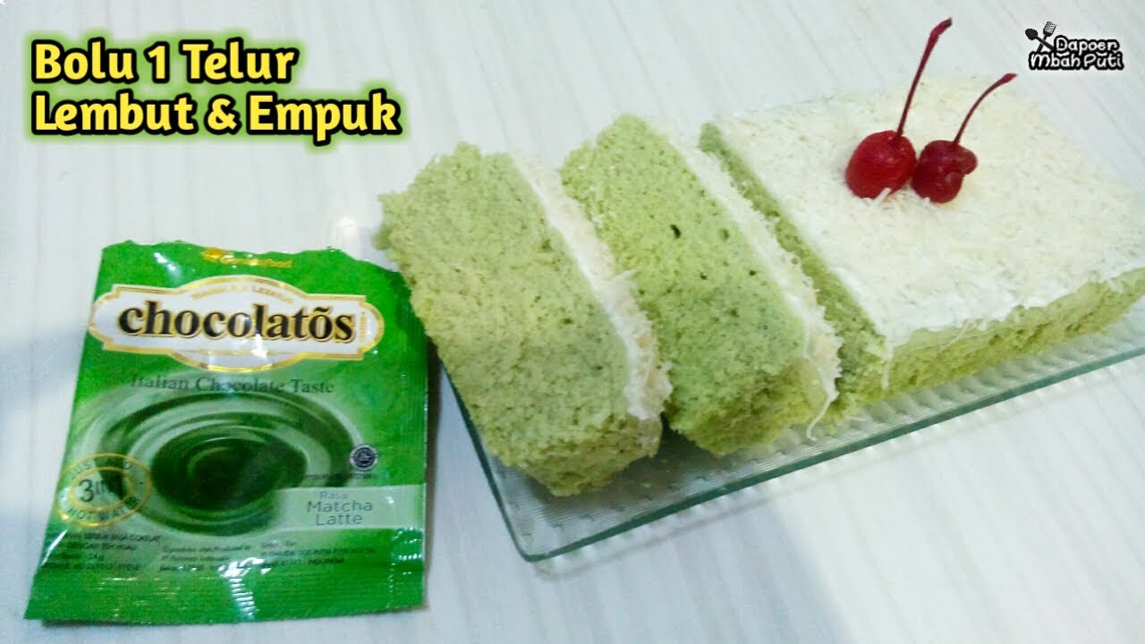 Bolu Matcha Chocolatos Kukus Cuma 1 Telur Lembut Empuk ...