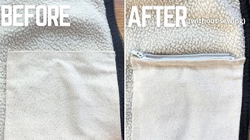 DIY ritsvak zonder naaien | Snelle ritstruc zonder naaien