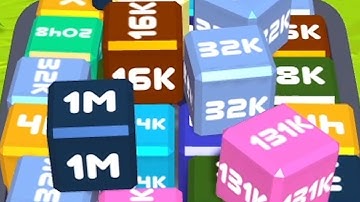 Merge Cube 2048 3D - ASMR Gameplay (Cubes Math, Level Up NumberBlocks Jelly Balls) Inka Kubes