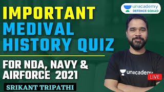 Important Medieval History Quiz | Target NDA 2021 | Srikant Tripathi