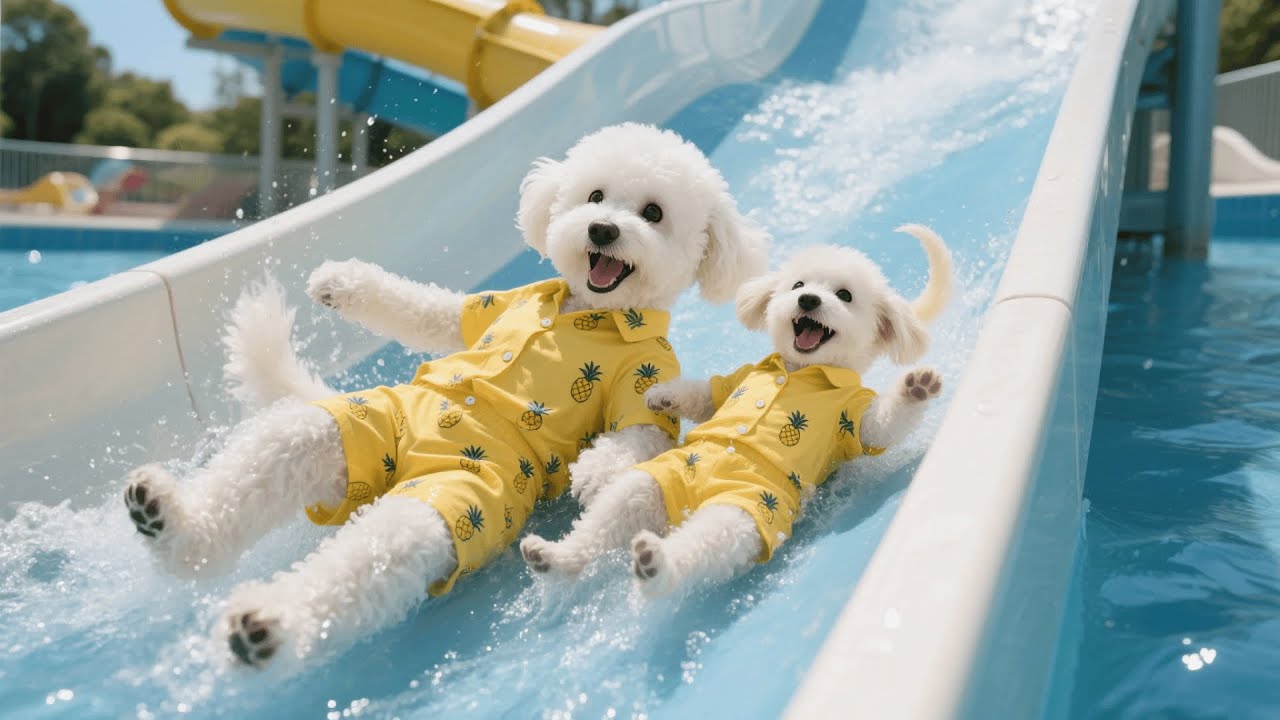 Mama Dog Treats Pupper to a Water Park Weekend—A Wonderful Day Full of Fun 🐶💦