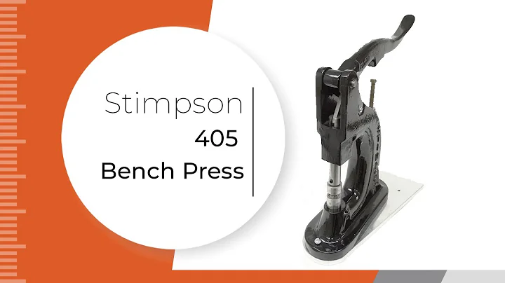 Stimpson 405 Bench Press | Digital Workshop Series