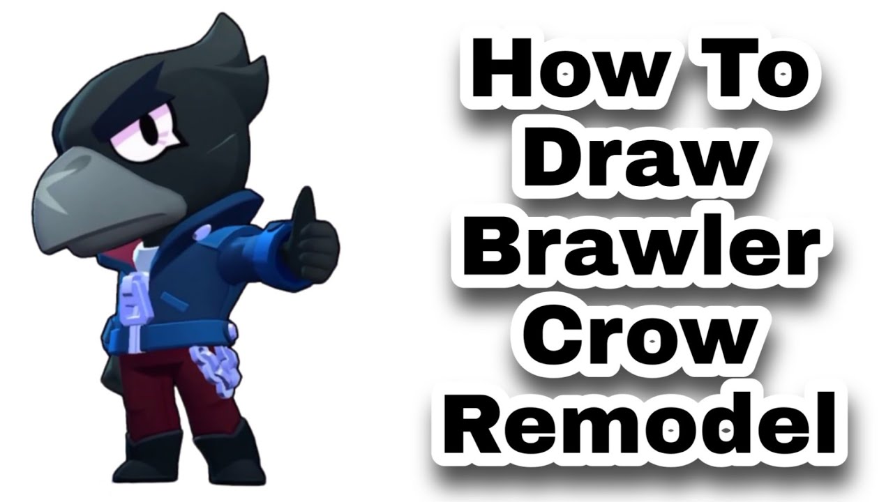 How To Draw Brawler Crow Remodel Brawl Stars Step By Step Youtube - brawl stars how to draw crow