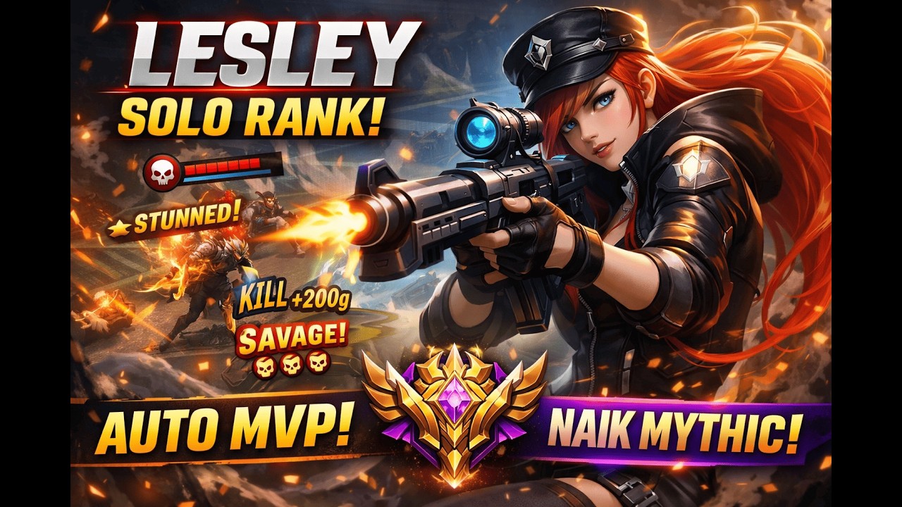 LESLEY SOLO RANK DOMINATION! EASY MVP TO MYTHIC!