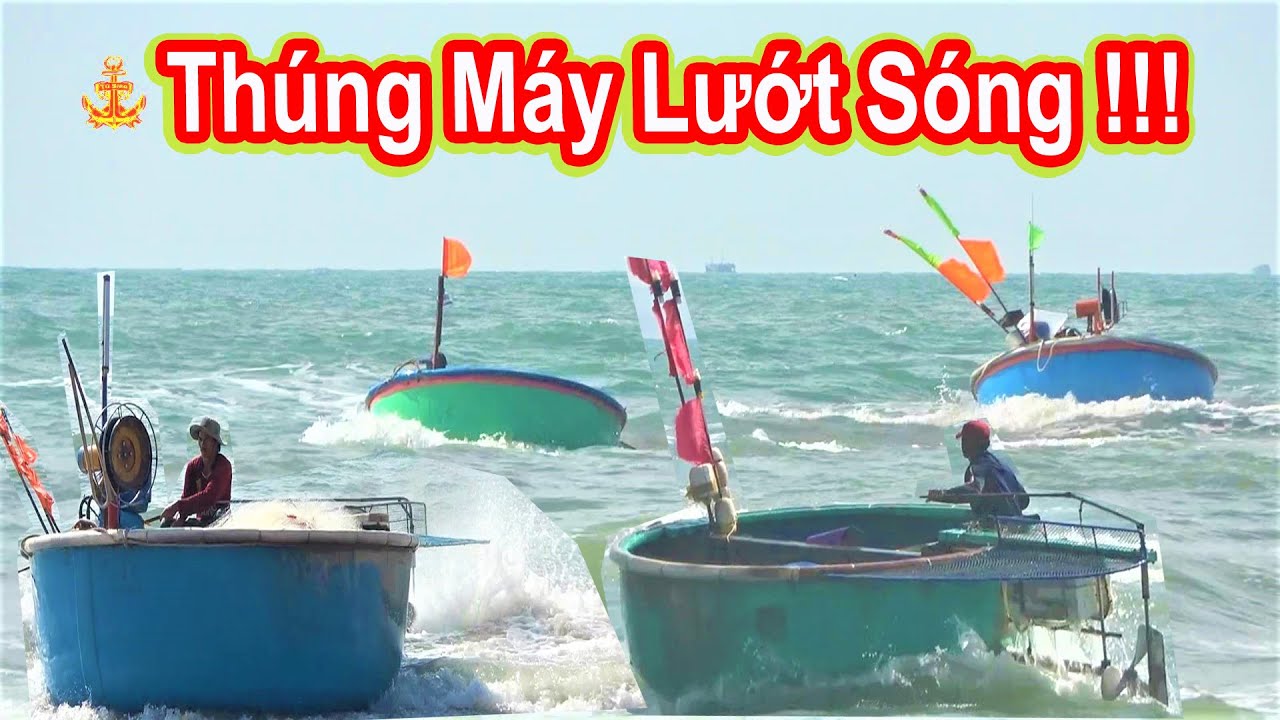 Những Màn Lướt Sóng Của Thúng Gắn Máy Về Bờ || Thật Đã Con Mắt