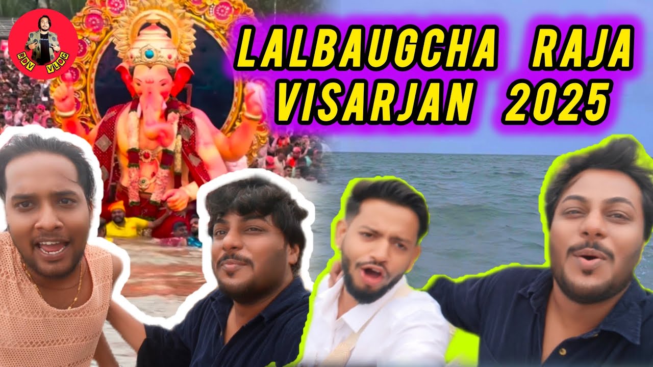 “Lalbaugcha Raja 2025 Visarjan | Boat Se Exclusive Darshan | Girgaon Chowpatty” | RDV VLOG