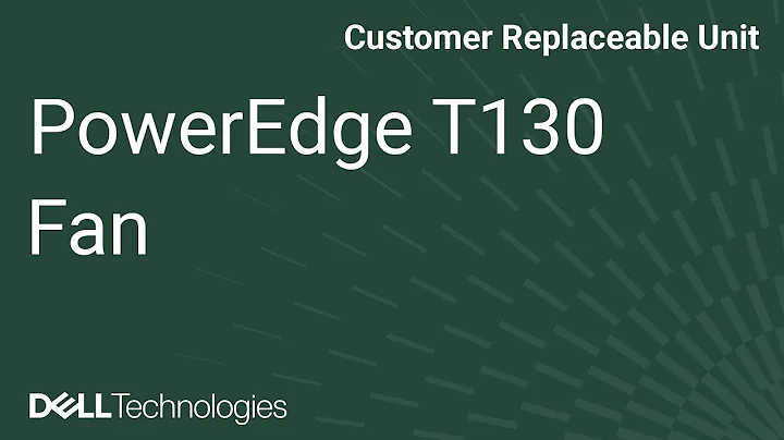 PowerEdge T130: Remove/Install Fan