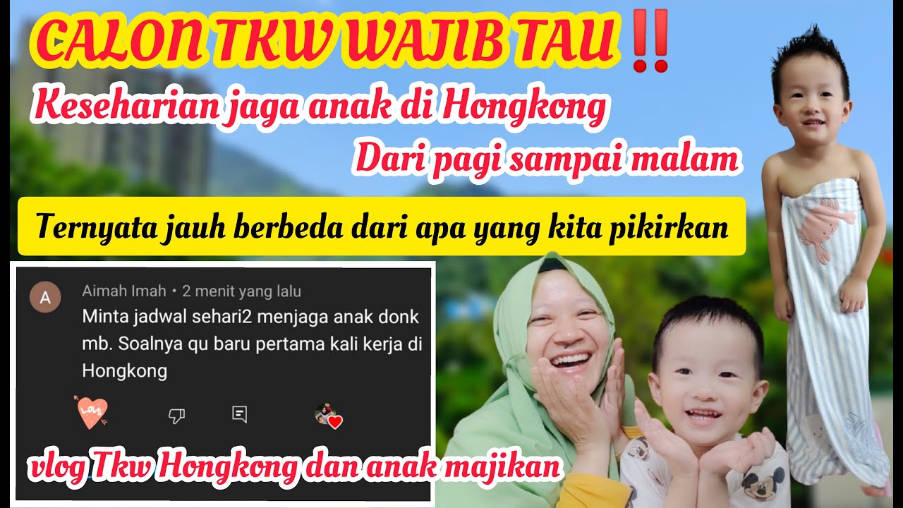 RUTINITAS KU SEBAGAI TKW HONGKONG || JAGA ANAK