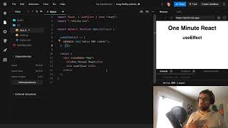 One Minute React : Ep 9 : useEffect()