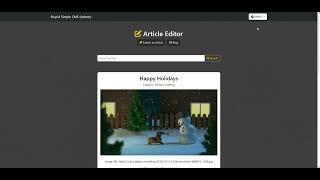 Stupid Simple CMS With New Features ( Blog it )