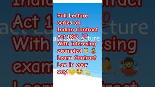 Lecture series on Contract Law bballb contractlaw llb business bms lawexampreparation