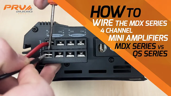 PRV Audio - How to Wire the MDX Series 4 Channel Mini Amplifiers | MDX Series vs QS Series
