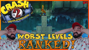CRASH 2 WORST LEVELS RANKED! - Crash Bandicoot 2 Cortex Strikes Back