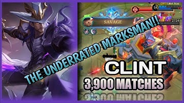 CLINT BEST BUILD 2022! SOLO MYTHIC RANK GAME! (mlbb)