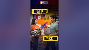 Frontend Developer vs Backend Developer! #code #codingblocks #frontend #backend #developer #coding