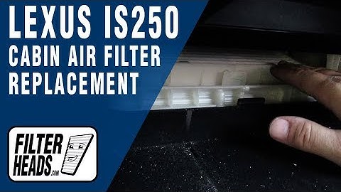 How to Replace Cabin Air Filter 2012 Lexus IS250
