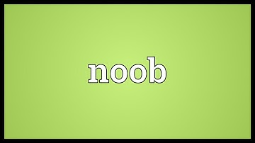Noob Meaning