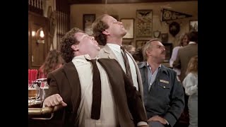 Clips of ensemble cast and recurring characters in cheers featuring
sam malone, diane chambers, woody boyd, carla tortelli, cliff clavin,
norm peterson, ...