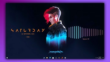How to Make Your Desktop Look Cool and Awesome Customize Windows 10 Rainmeter Skins #22