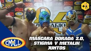 Metalik: “Muy contento de regresar a Puebla, a lado de Máscara Dorada y Stigma muy emocionado”