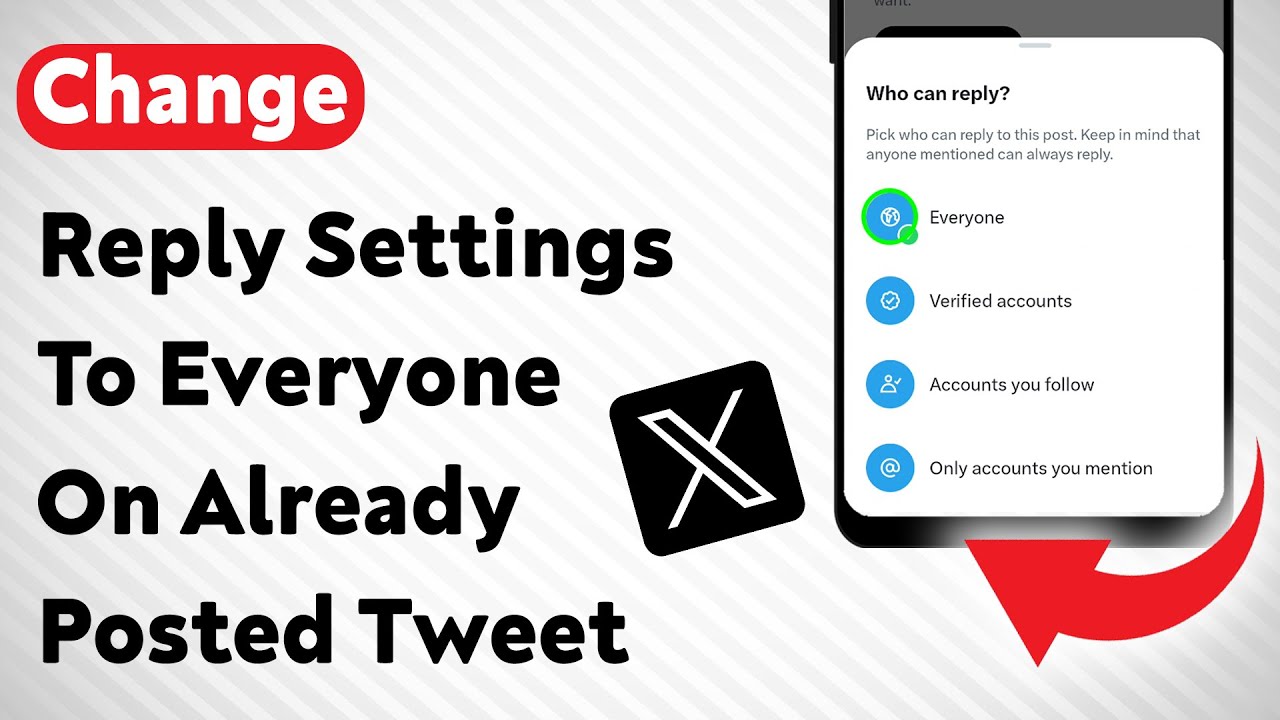 How To Change Reply Settings To Everyone On An Already Posted Tweet On ...