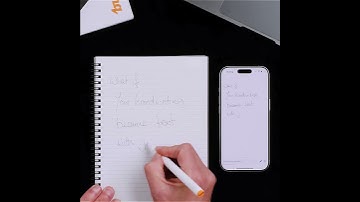 What if your handwriting became text with just a tap?