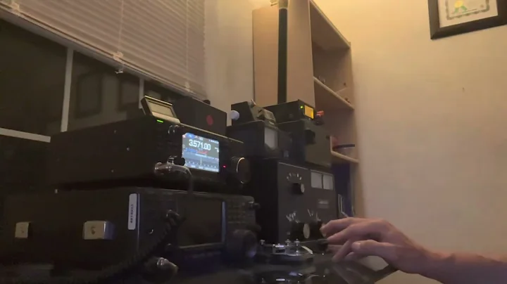 Calling CQ in Morse code on 80 meter