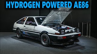 This is a Hydrogen Powered 1980 AE86 with a 4AGE engine