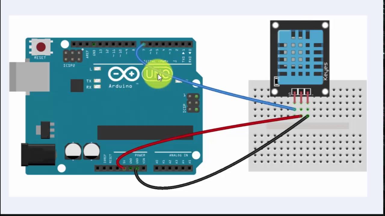 Ардуино плата светодиод схема Circuit Connection of DHT11 Sensor with Arduino Uno - YouTube