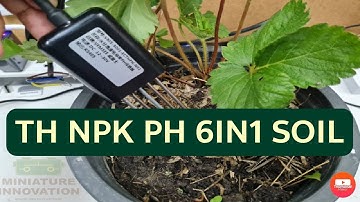 เซนเซอร์วัดค่าคุณสมบัติดิน TH NPK PH 6 in1 Soil Sensor RS485 Modbus RTU : miniature innovation