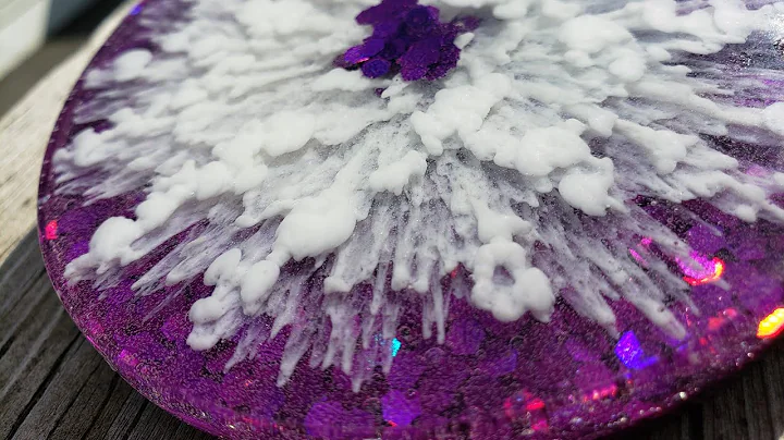 Deep purple flower resin coasters. WOW WOW WOW !!!...