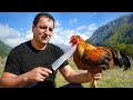 TRADITIONAL AZERBAIJANI DISH CHIGIRTMA | SHAKSHUKA WITH DELICIOUS CHICKEN BY WILDERNESS COOKING🍗