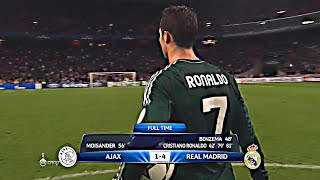 Cristiano Ronaldo vs Ajax ⚽⚽⚽ - First UCL Hattrick 2012