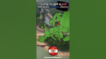 Trying to get a sub from every European country! [9] #shorts #map #mapping #geographythroughmaps