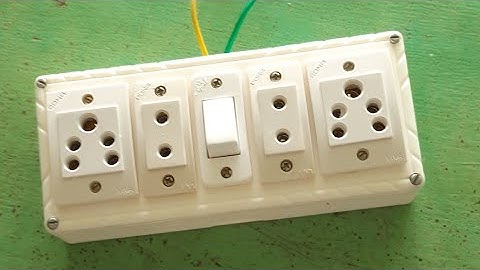 Electric Extension Board Wiring Connection/4 Socket 1 Switch Extension Board Wiring
