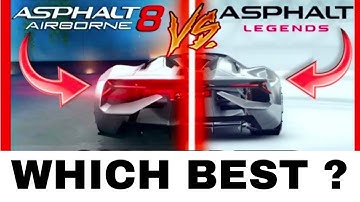 ASPHALT  8  VS  ASPHALT  9 | comparison video | GAME PLAY |