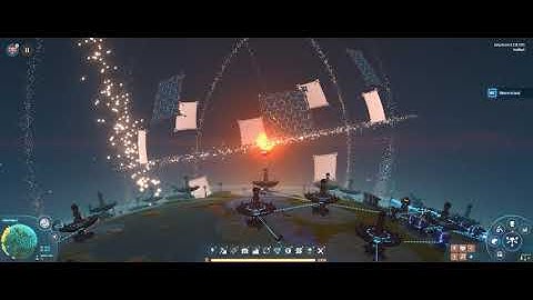 Dyson Sphere Program 21:9 ultrawide : My first Dyson Sphere in progress